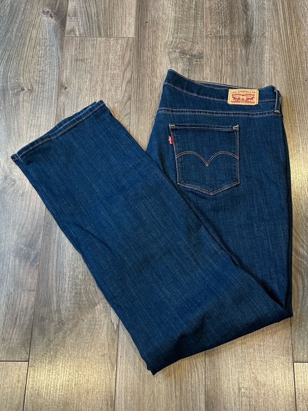 Levi's Indigo Blue Straight Leg Jeans